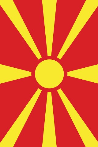 North Macedonia Flag