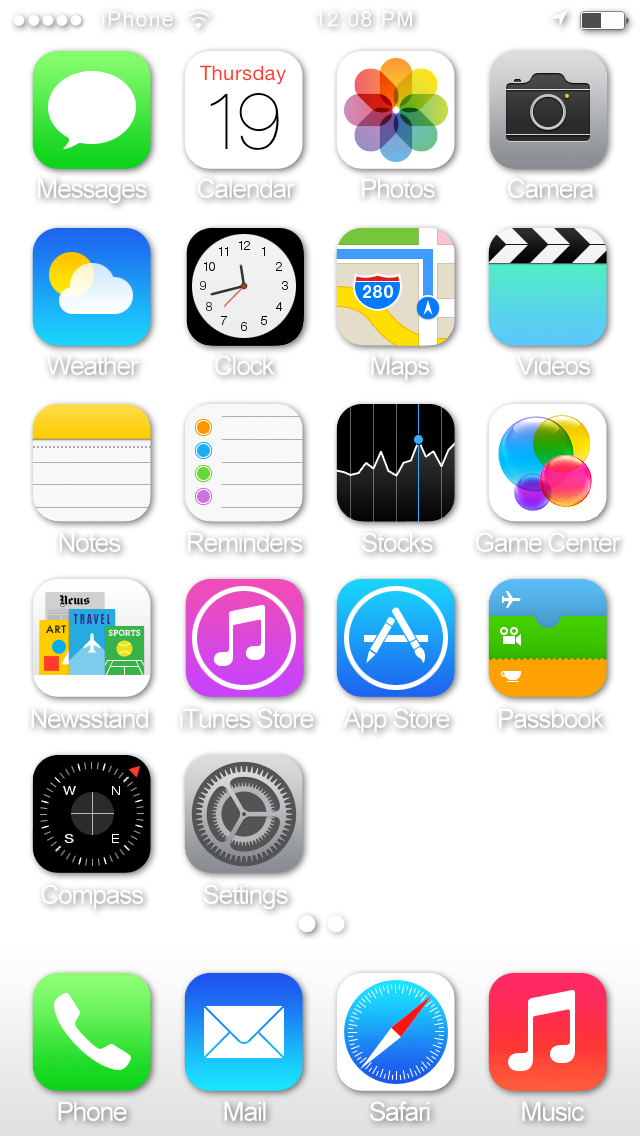 3D Metal Apple Homescreen Preview