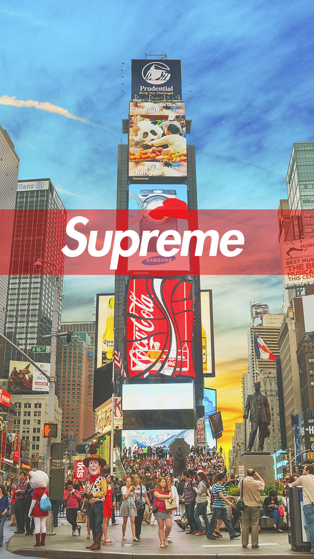 Supreme New York Iphone Wallpaper Hd