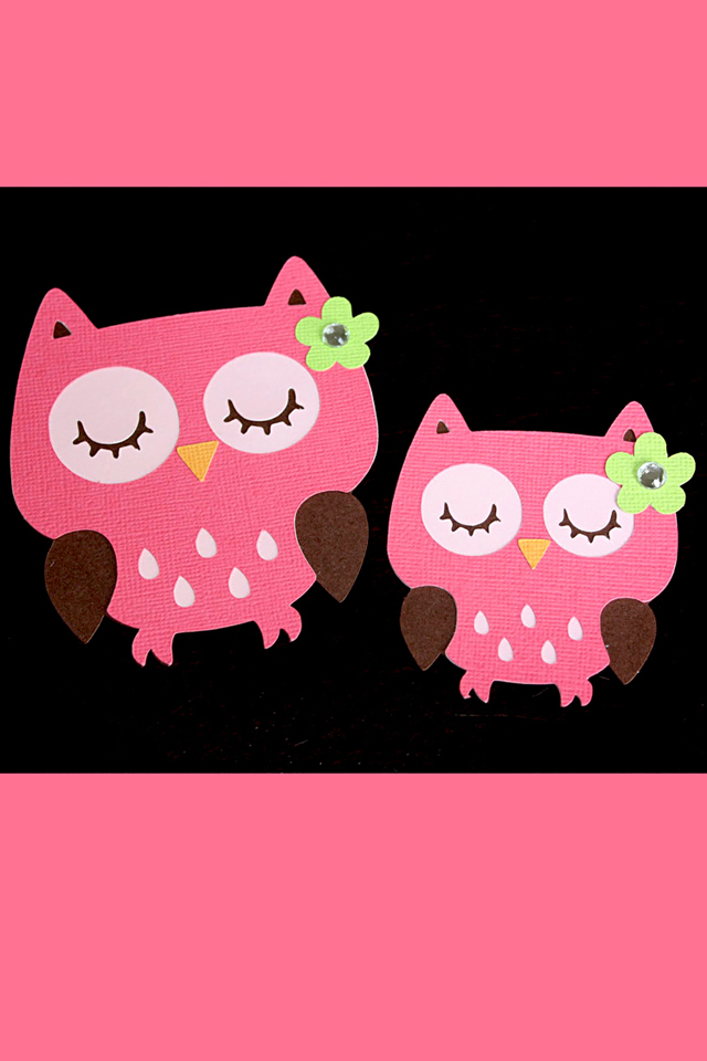 Pink Owls iPhone Wallpaper HD
