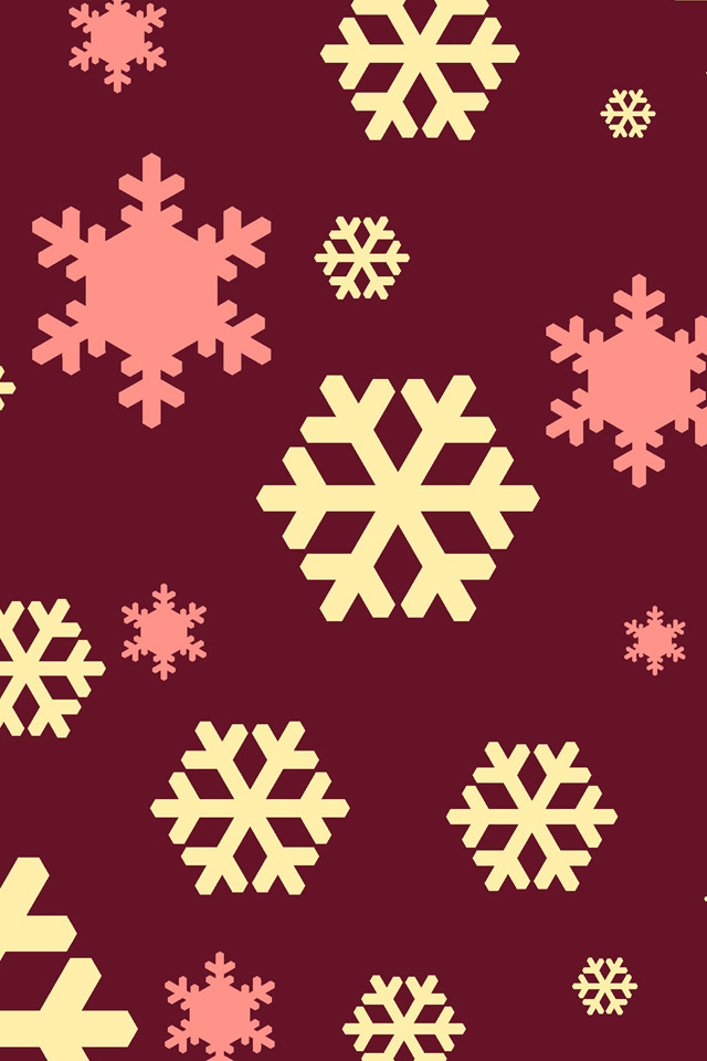 Abstract Snowflakes Wallpaper