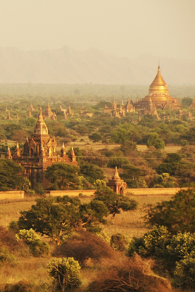 Bagan Temples iPhone Wallpaper HD