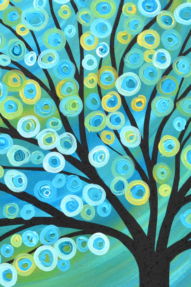 Tree Paint Wallpaper