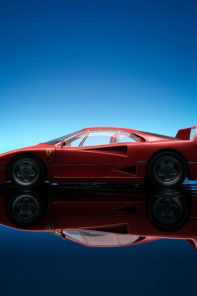 Ferrari F40 iPhone Wallpaper HD
