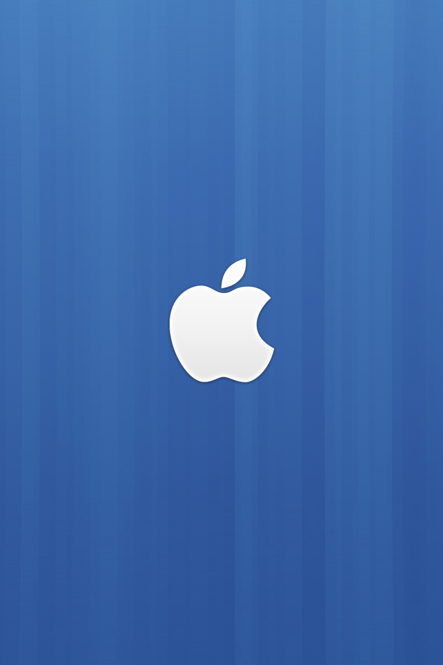 Blue Abstract Apple Wallpaper
