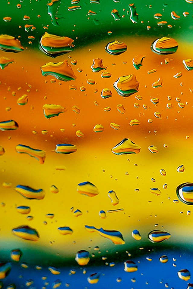 Colorful Raindrops Wallpaper