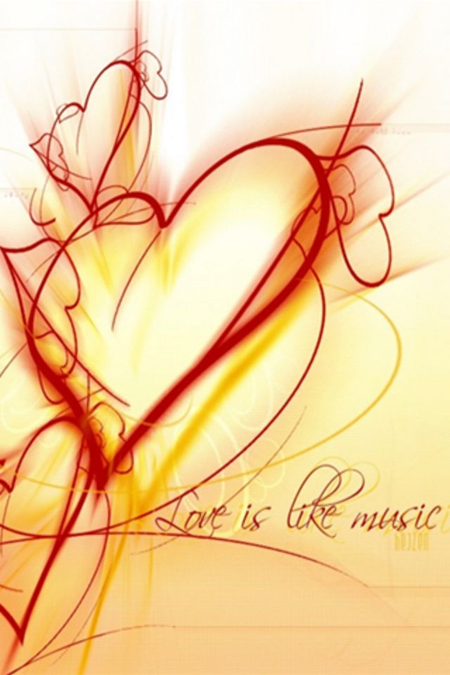 Love Is Like Music Iphone Wallpaper Love Iphoneかわいい壁紙集 Heart Naver まとめ