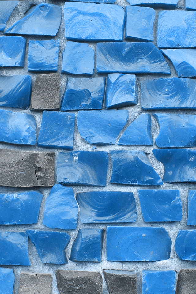 Blue Bricks Wallpaper
