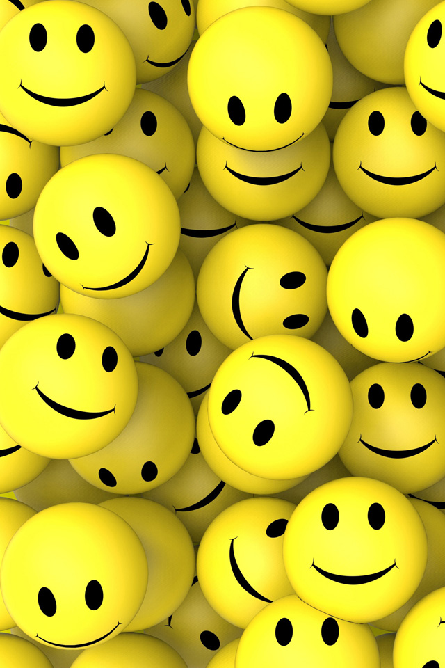 3D Smileys iPhone Wallpaper HD