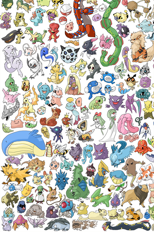 Pokemon Pattern Wallpaper