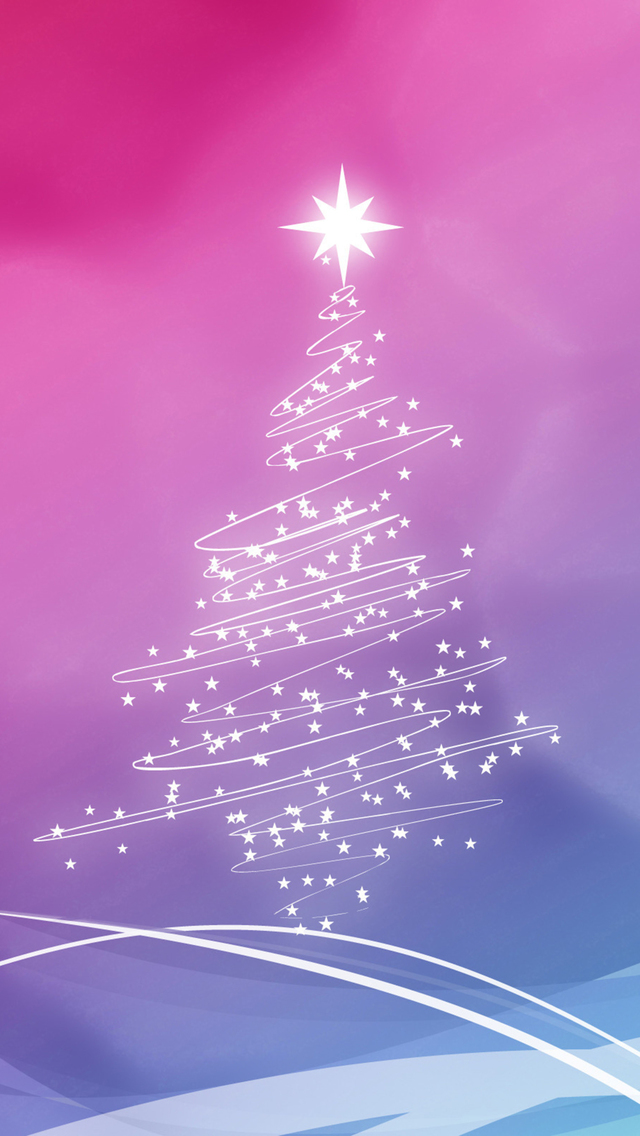 Sfondi Natalizi Iphone 4s.Christmas Tree Iphone Wallpaper Hd