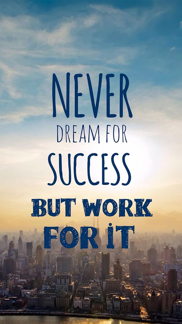 Success Quote iPhone Wallpaper HD