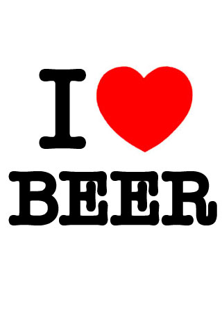 Download I Love Beer iPhone Wallpaper 