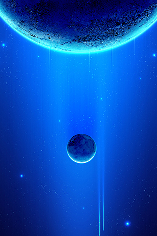 Moon and Earth