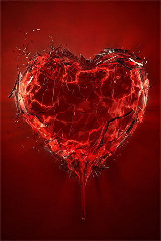 broken heart wallpapers. Broken Heart iPhone Wallpaper