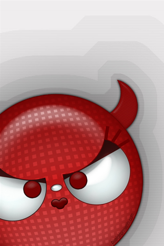 devil wallpaper. Devil Emoticon iPhone