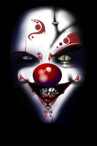 Evil Clown iPhone Wallpaper