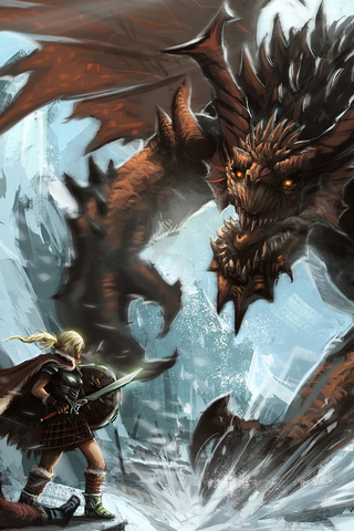 Viking and Dragon