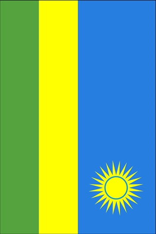 Rwanda Flag iPhone Wallpaper