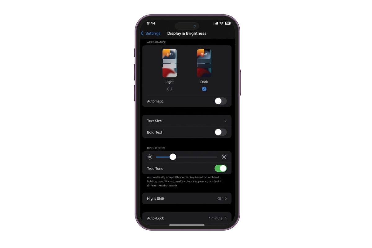 iPhone Dark Mode