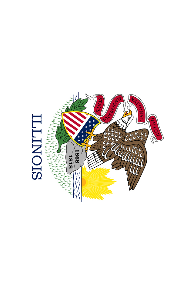 Illinois Flag Wallpaper