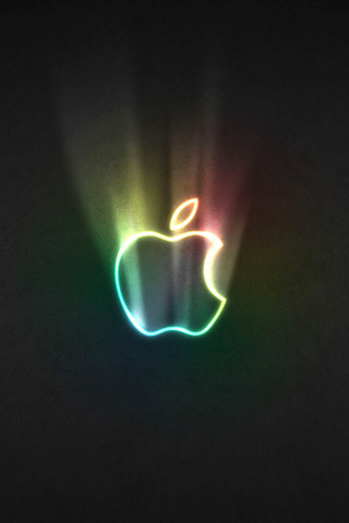 Glowing Rainbow Apple