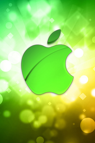 Green Bokeh Apple