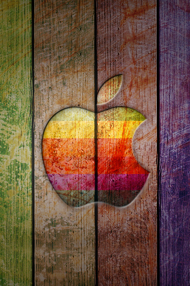 Apple Hardwood Wallpaper