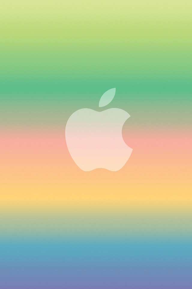 Rainbow Apple Wallpaper