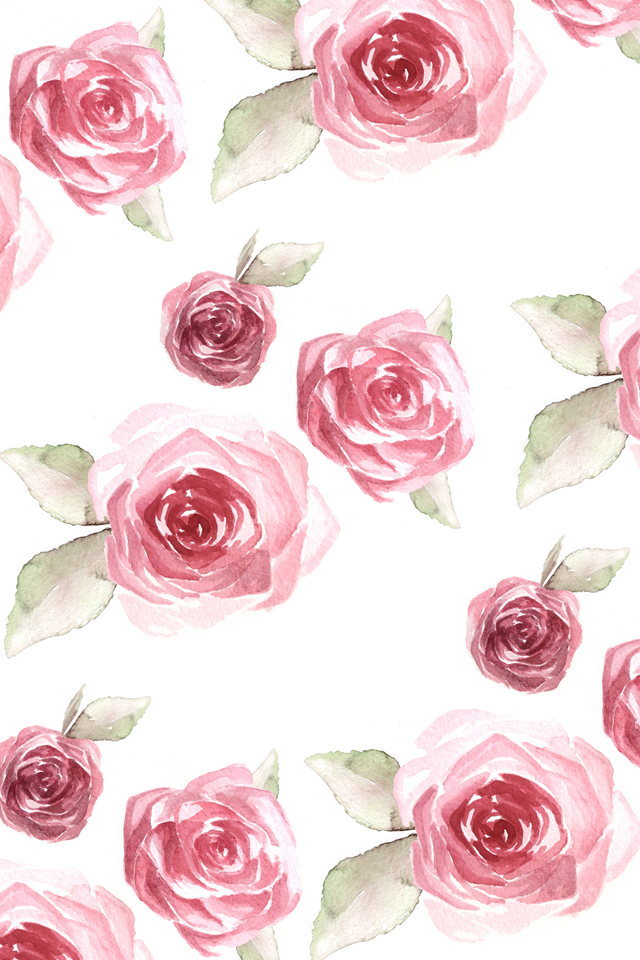 Rose Pattern Wallpaper