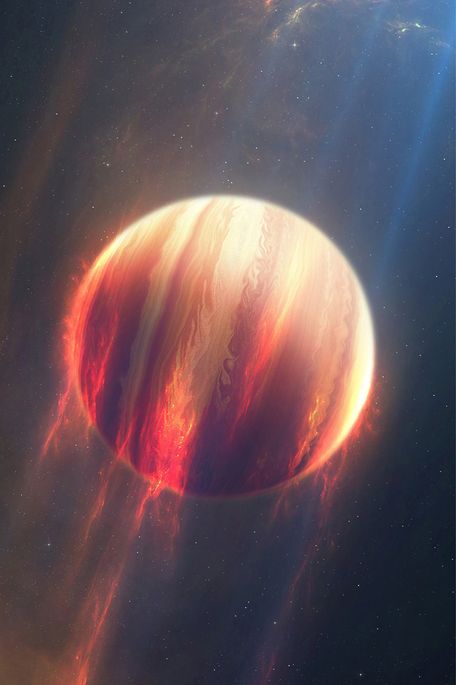 Planet on Fire Wallpaper