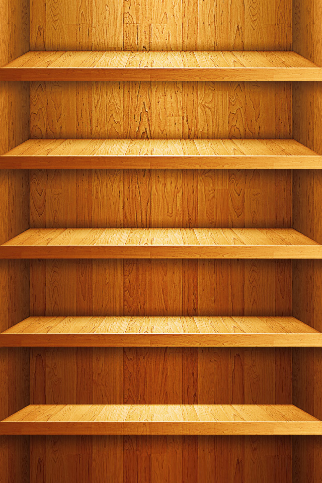 iPhone 5 Shelf Wallpaper