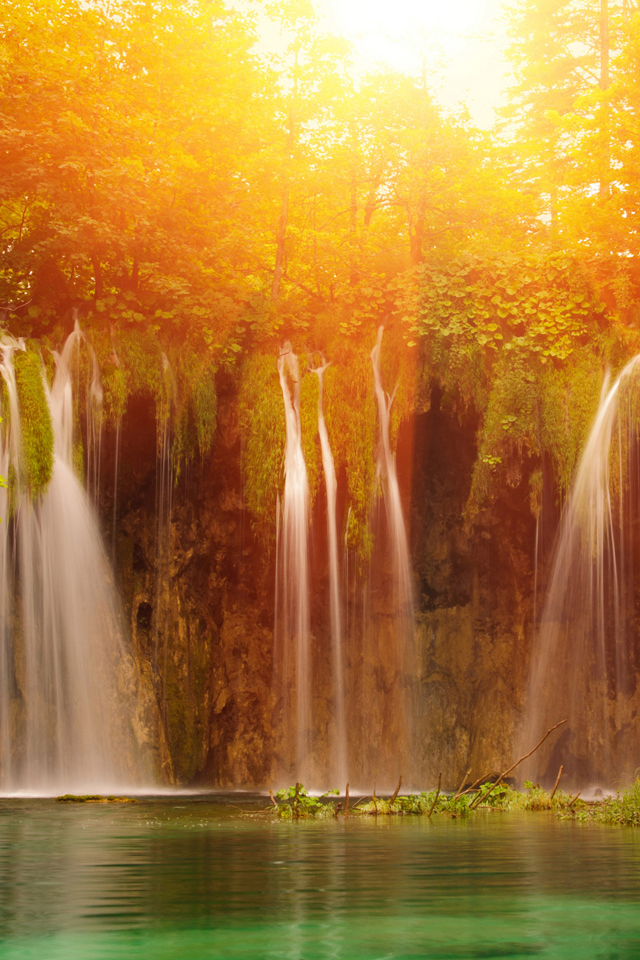 Scenic Waterfalls Wallpaper