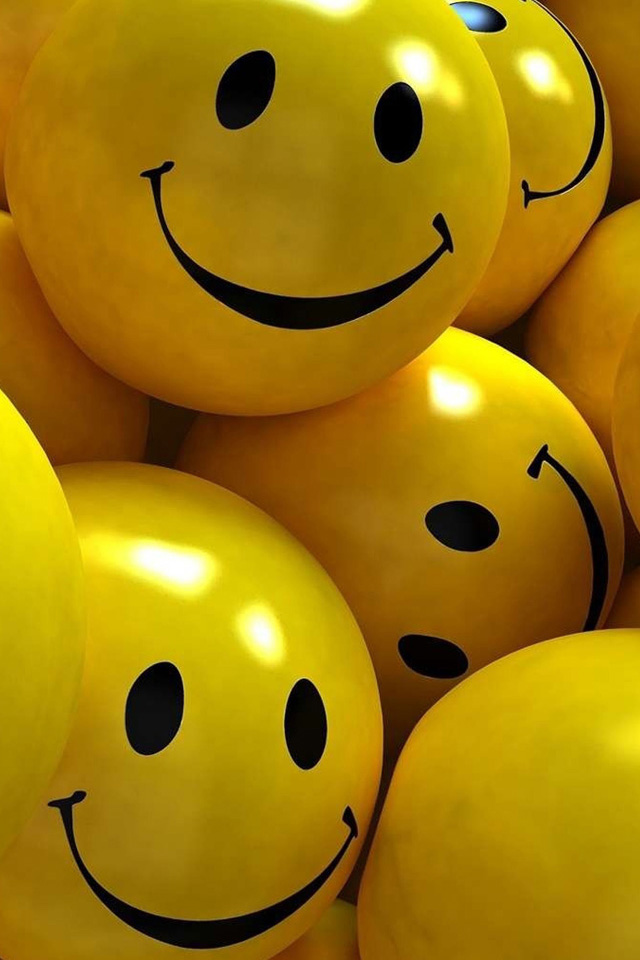 Yellow Smileys Wallpaper