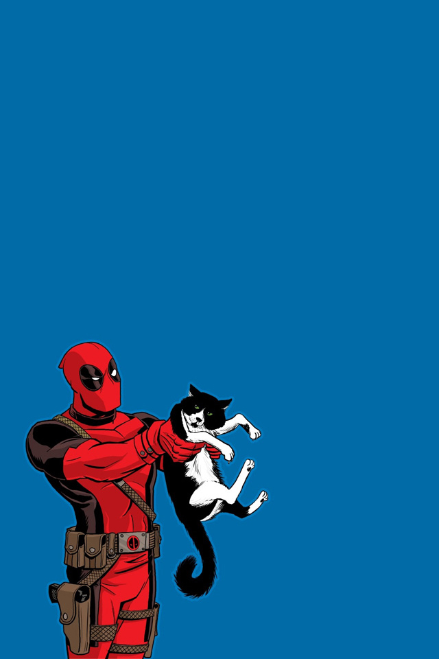 Deadpool Kitten Wallpaper