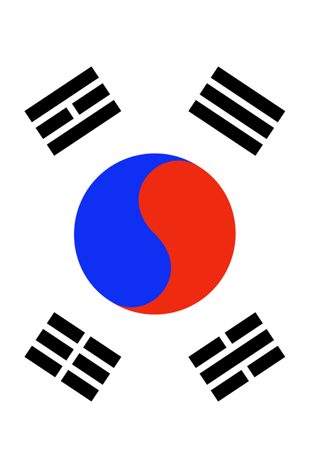 South Korea Flag Wallpaper