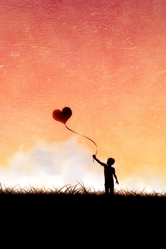 Heart Balloon Wallpaper