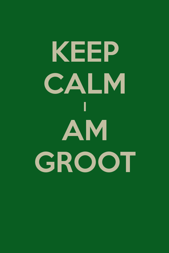 Keep Calm Groot Wallpaper