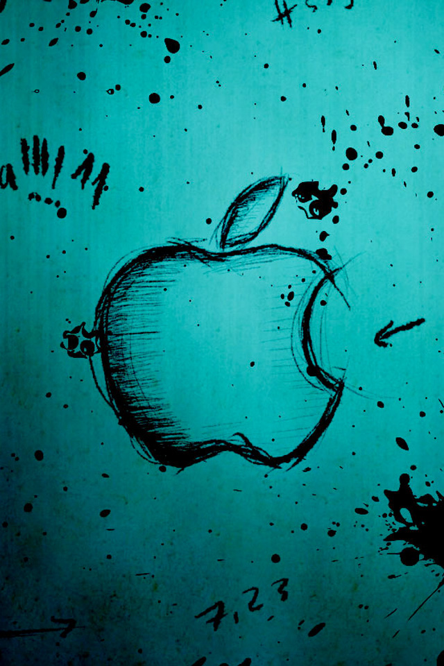 Sketching Apple Wallpaper
