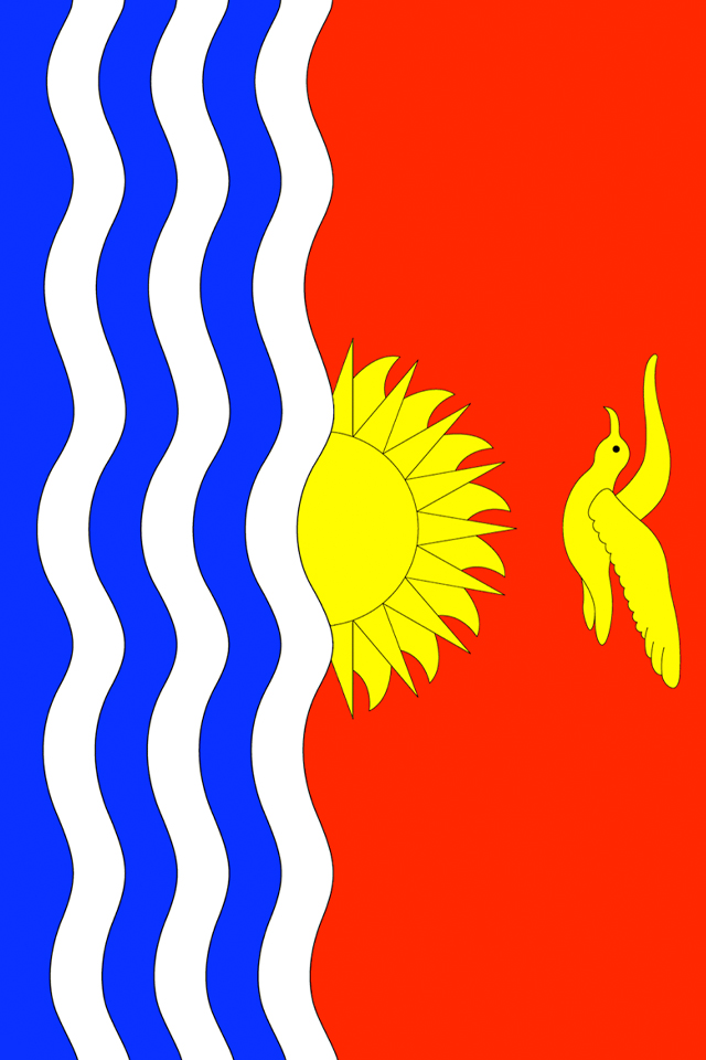 Kiribati Flag Wallpaper