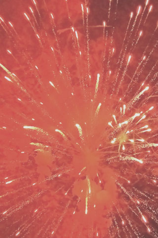 Red Fireworks Wallpaper