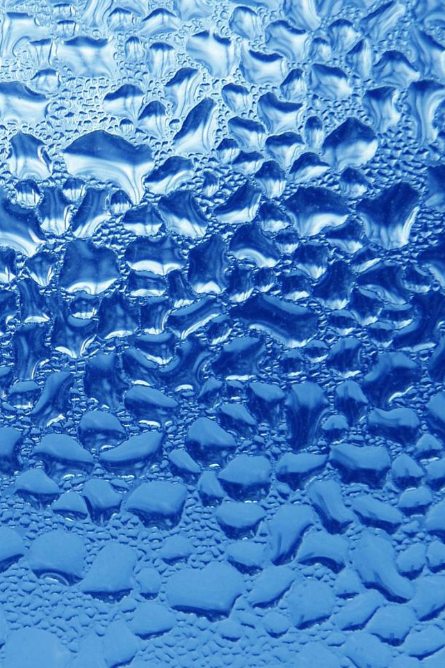 Blue Waterdrops Wallpaper