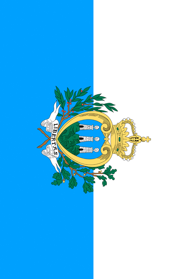 San Marino Flag Wallpaper