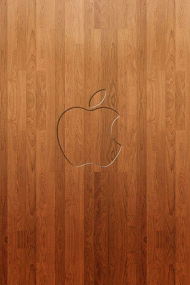 Apple Hardwood Wallpaper