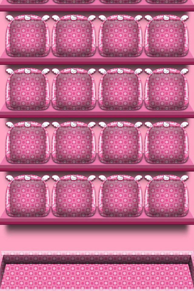 Pink Shelf Wallpaper