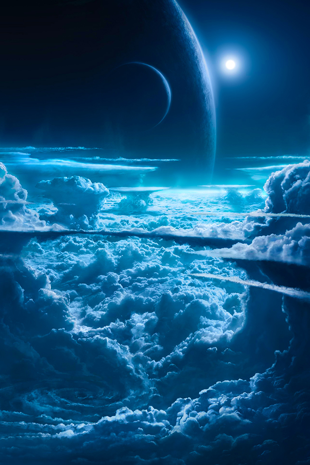 Planets and Cloud Wallpaper