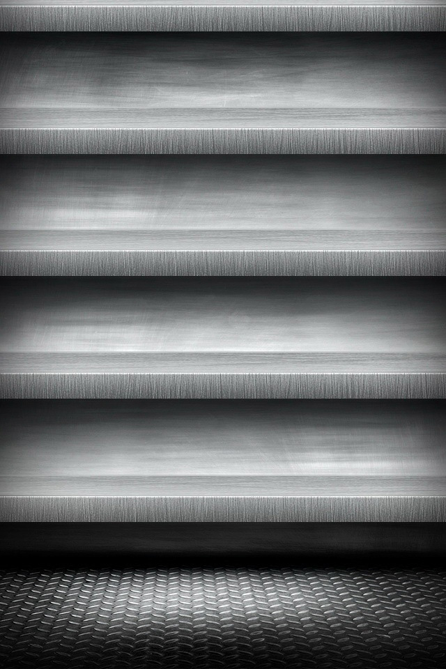 Greyish Shelf Wallpaper