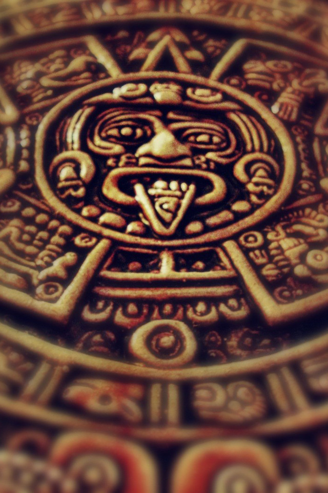 Mayan Medallion Wallpaper