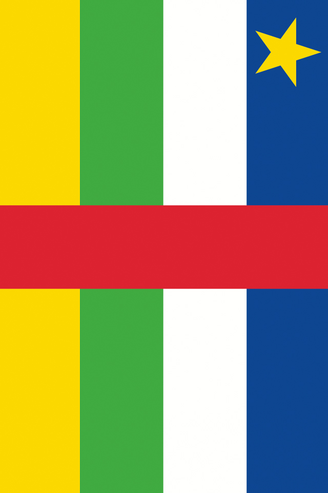 Central African Republic Flag Wallpaper