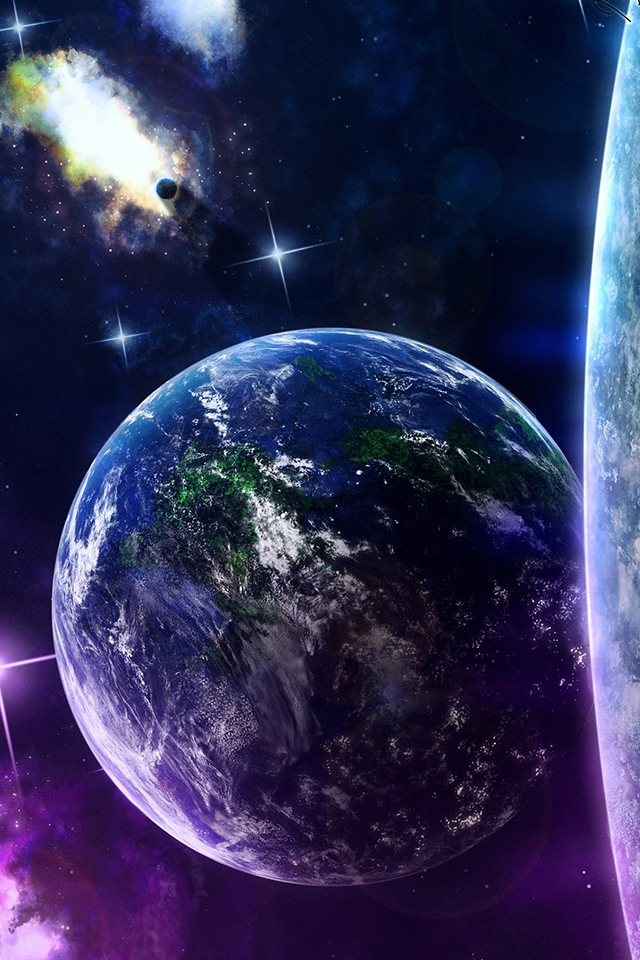 Earth in Space Wallpaper